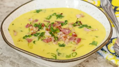 Caldo de Batata com Bacon Cremoso e Fácil