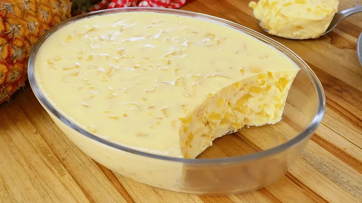 Geladão de Abacaxi Cremoso A Sobremesa Refrescante e Fácil de Fazer