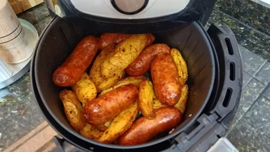 Linguiça com Batata na Air Fryer Saborosa e Fácil de Preparar