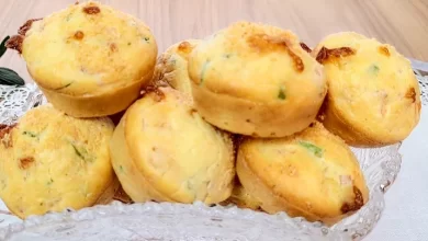 Mini Bolinho Salgado de Presunto e Queijo Fácil e Delicioso para Qualquer Hora