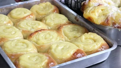 Pão Doce de Padaria Fofinho A Melhor Receita de Rosca com Creme Caseiro