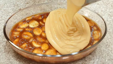 Sobremesa de Caramelo com Banana Deliciosa e Cremosa Muito Fácil