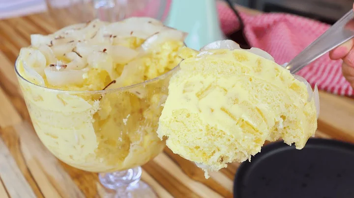 Taça Gelada de Abacaxi com Coco Uma Sobremesa Fácil e Deliciosa para o Natal