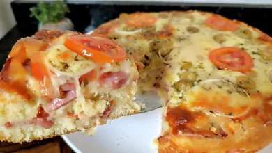 Torta de Pizza Rápida, Nutritiva e Irresistível Veja