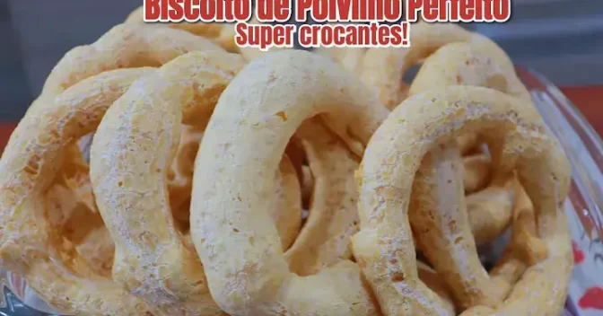 Lanches: Biscoito de Polvilho Crocante e Delicioso Perfeito Para o Seu Café